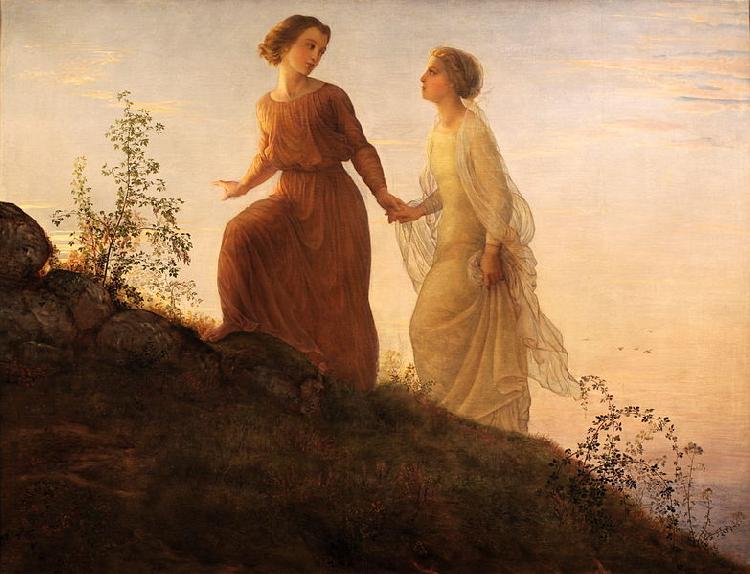 Louis Janmot Poem of the Soul  On the mountain oil painting picture